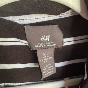 H&M Monochrome Striped Top